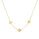 Yellow Gold Plated CLOVER Trilogy Necklace in 925 Silver