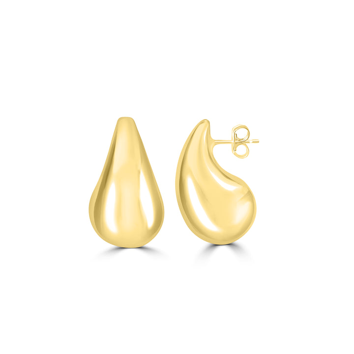 Yellow Gold Plated Drop Earring in 925 Sterling Silver