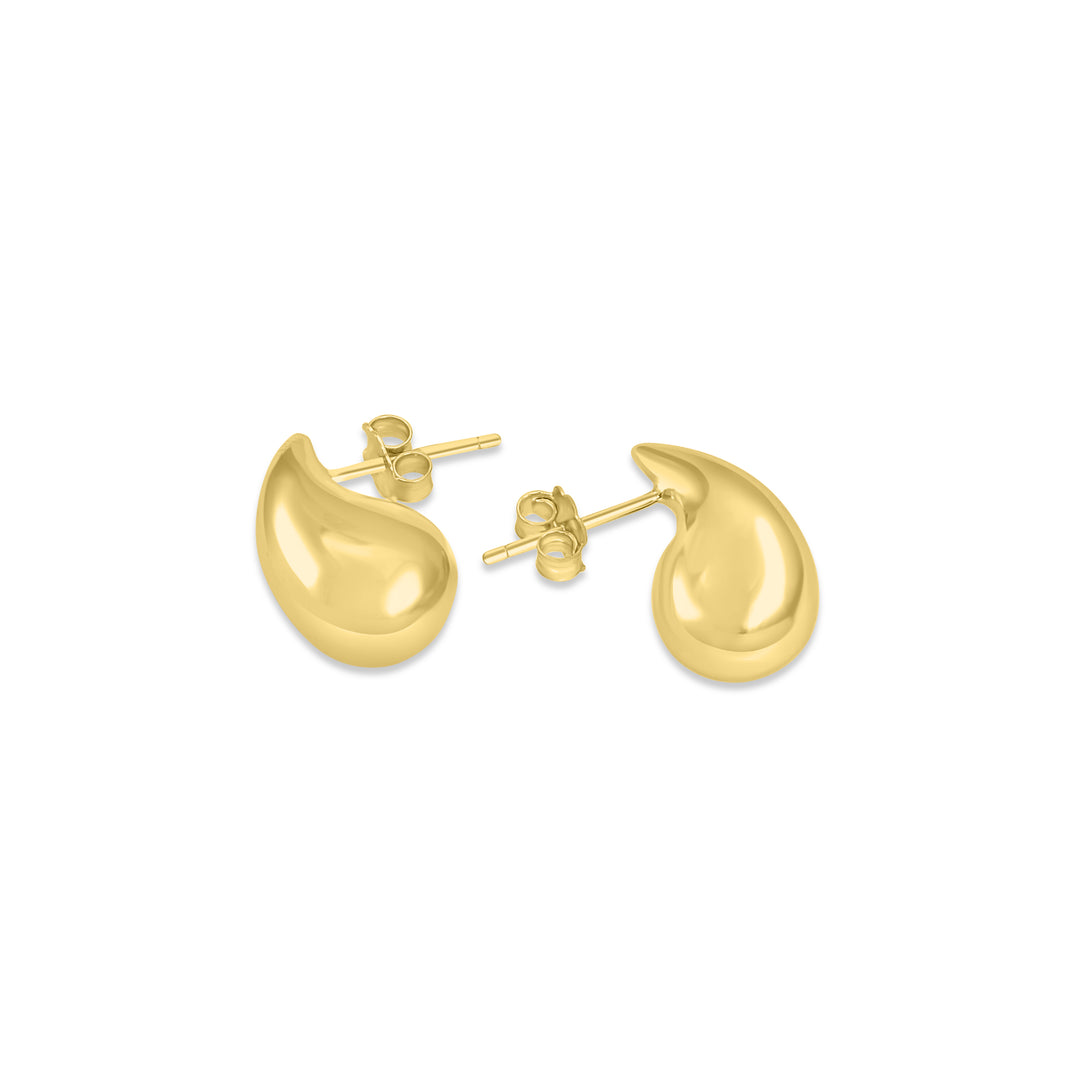 Yellow Gold Plated Drop Earring in 925 Sterling Silver