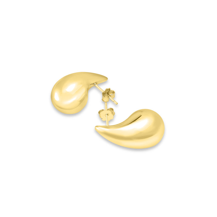 Yellow Gold Plated Drop Earring in 925 Sterling Silver