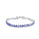 18.83 Cts Tanzanite Tennis Bracelet in 925 Sterling Silver