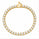 17.00 DEW Moissanite Tennis Bracelet in 925 Yellow Gold Plated