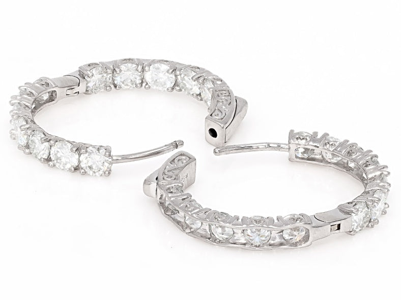 7.20 DEW Moissanite Earring in 925 Platinum Plated