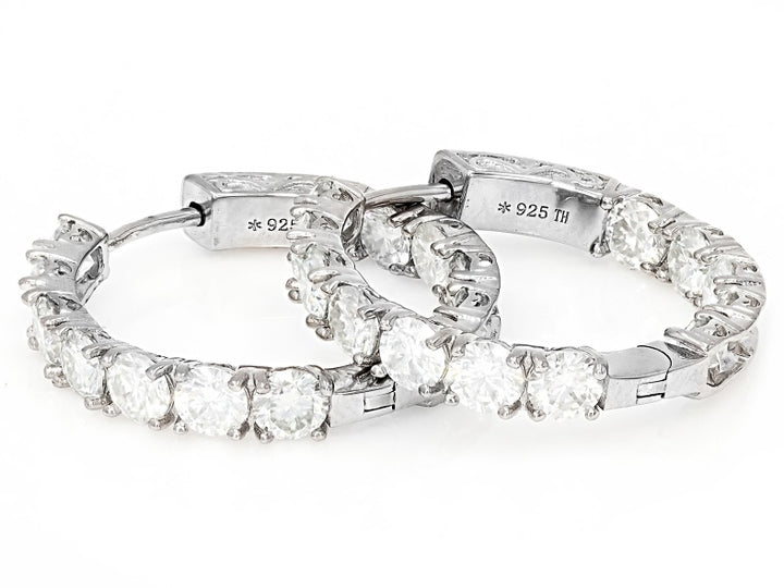 4.00 DEW Moissanite Earring in 925 Platinum Plated