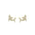 0.26 Cts White Diamond FISH Earring in 14K Yellow Gold