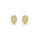 0.20 Cts White Diamond LIPS Earring in 14K Yellow Gold