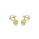 0.47 Cts White Diamond ANCHOR SHELL Earring in 14K Yellow Gold