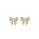 0.40 Cts White Diamond BOW Earring in 14K Yellow Gold