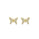 0.17 Cts White Diamond BUTTERFLY Earring in 14K Yellow Gold