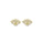 0.30 Cts White Diamond EYE Earring in 14K Yellow Gold