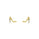 0.03 Cts White Diamond HEEL Earring in 14K Yellow Gold