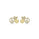 0.35 Cts White Diamond PEACE MISC. Earring in 14K Yellow Gold