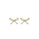 0.24 Cts White Diamond BOW Earring in 14K Yellow Gold
