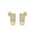0.15 Cts White Diamond COCKTAIL Earring in 14K Yellow Gold