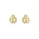 0.11 Cts White Diamond LADYBUG Earring in 14K Yellow Gold