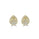 0.32 Cts White Diamond LADYBUG Earring in 14K Yellow Gold