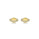 0.11 Cts White Diamond Earring in 14K Yellow Gold