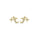 0.18 Cts White Diamond Earring in 14K Yellow Gold