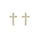 0.10 Cts White Diamond Earring in 14K Yellow Gold