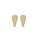 0.11 Cts White Diamond Earring in 14K Yellow Gold