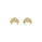 0.19 Cts White Diamond Earring in 14K Yellow Gold