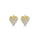 0.13 Cts White Diamond Earring in 14K Yellow Gold