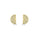 0.17 Cts White Diamond Earring in 14K Yellow Gold