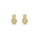 0.16 Cts White Diamond Earring in 14K Yellow Gold