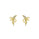 0.08 Cts White Diamond Earring in 14K Yellow Gold