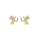 0.21 Cts White Diamond Earring in 14K Yellow Gold