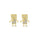 0.12 Cts White Diamond Earring in 14K Yellow Gold