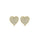 0.67 Cts White Diamond Earring in 14K Yellow Gold