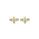 0.33 Cts White Diamond Earring in 14K Yellow Gold