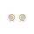 0.39 Cts White Diamond Earring in 14K Yellow Gold