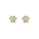 0.33 Cts White Diamond Earring in 14K Yellow Gold