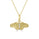 0.02 Cts White Diamond Pendant in 14K Yellow Gold