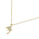 0.07 Cts White Diamond Pendant in 14K Yellow Gold