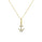 0.06 Cts White Diamond Pendant in 14K Yellow Gold