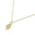 0.10 Cts White Diamond Pendant in 14K Yellow Gold