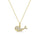 0.19 Cts White Diamond Pendant in 14K Yellow Gold