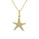0.10 Cts White Diamond Pendant in 14K Yellow Gold