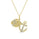 0.24 Cts White Diamond Pendant in 14K Yellow Gold