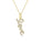 0.19 Cts White Diamond Pendant in 14K Yellow Gold
