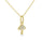 0.04 Cts White Diamond Pendant in 14K Yellow Gold