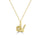 0.02 Cts White Diamond Pendant in 14K Yellow Gold