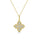0.22 Cts White Diamond Pendant in 14K Yellow Gold