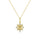 0.07 Cts White Diamond Pendant in 14K Yellow Gold