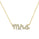 0.14 Cts White Diamond Pendant in 14K Yellow Gold