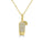 0.07 Cts White Diamond Pendant in 14K Yellow Gold