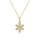 0.14 Cts White Diamond Pendant in 14K Yellow Gold